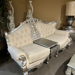 FLOOR SALE: Silver Sofa 