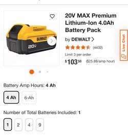 DeWALT 20V MAX XR 4.0Ah (DCB204)