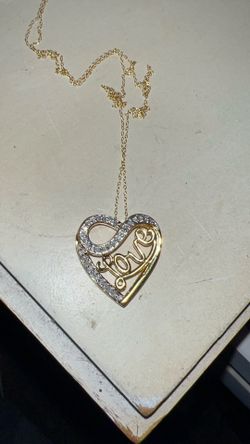 .5 Ctw Natural diamond gold over silver necklace
