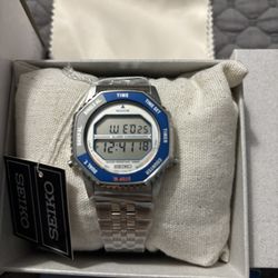 New Seiko  NASA Rotocall Alarm Chronograph Quartz Digital Watch