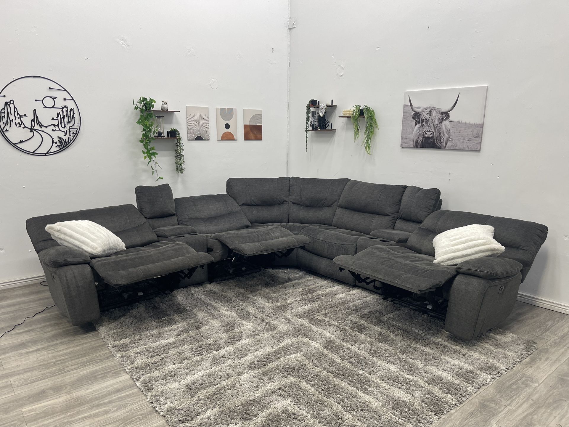 Recliner Sectional Couch - Free Delivery