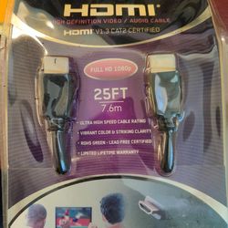 HDMI cable 25 FT 7.6m Full HD 1080 Brand  VIBE