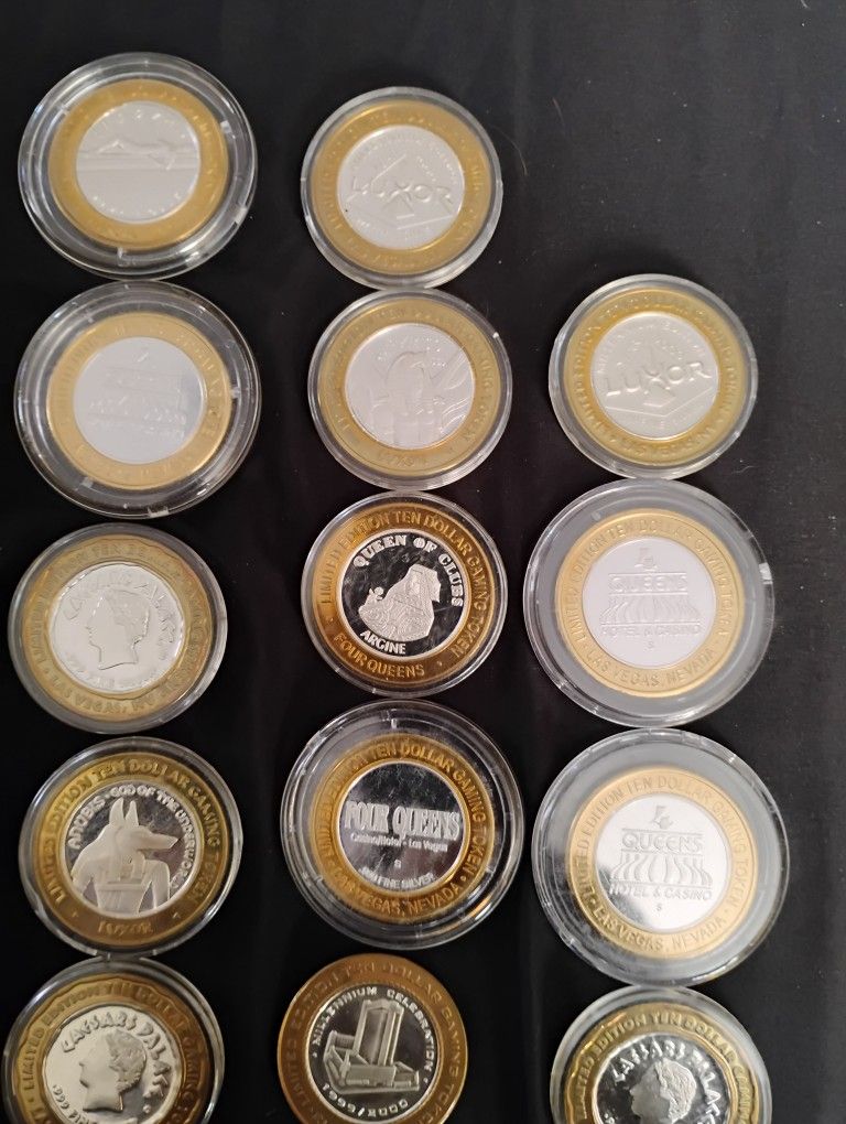 Old Silver Las Vegas Chips