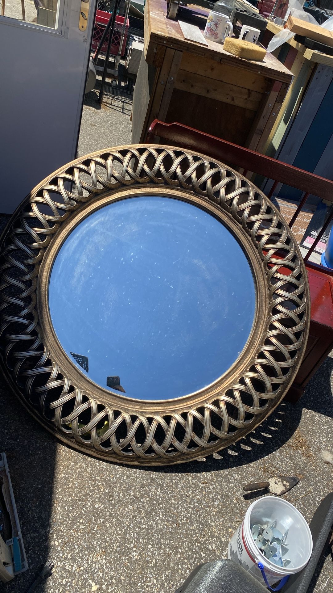 45 in round mirror