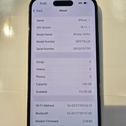 iPhone 14 Pro 128gb - Unlocked $420 Priced To Sell