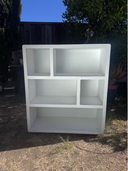 Modern wooden bookcase