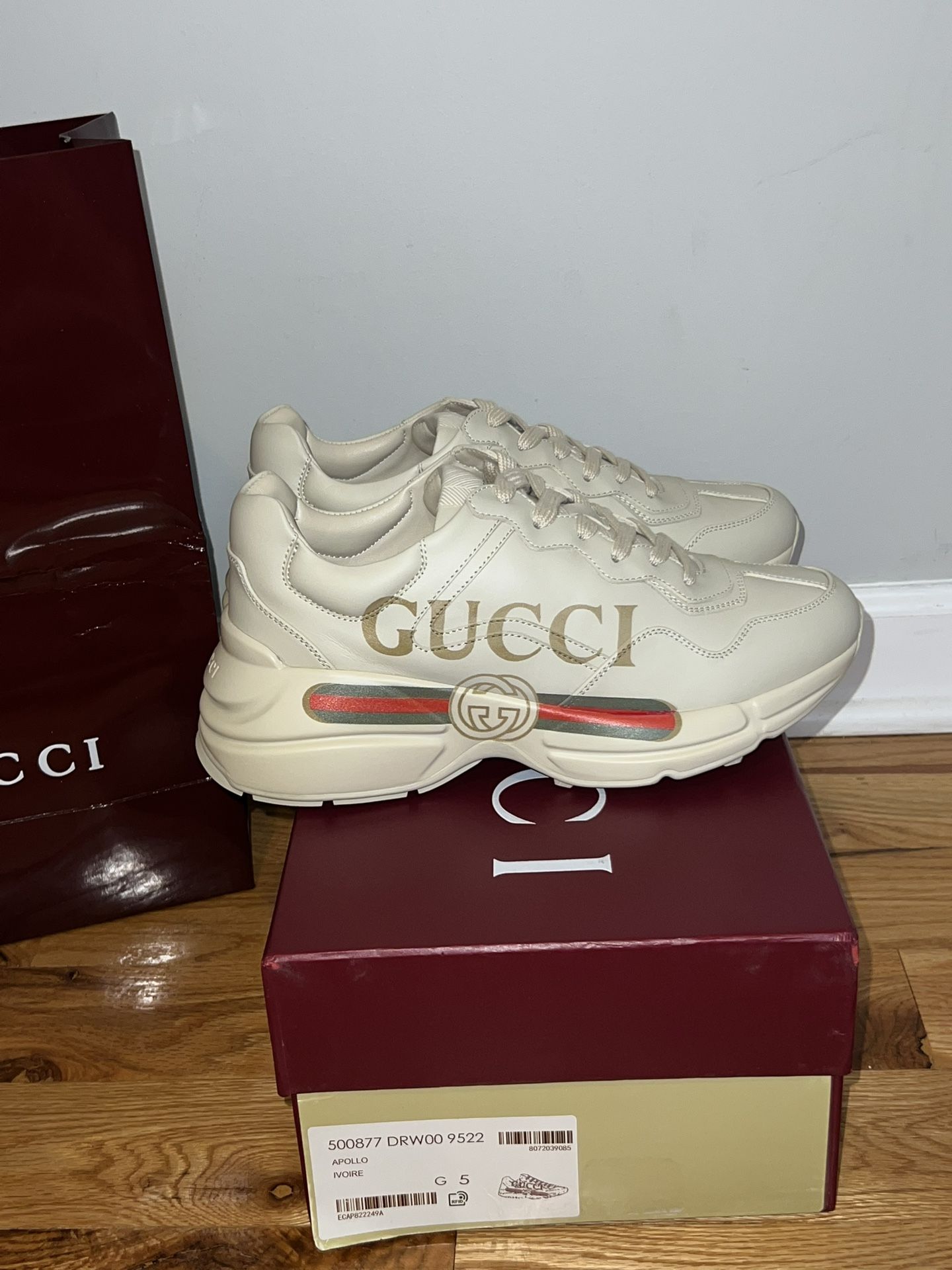 Gucci Rhyton Sneakers Men’s Size 5 DS
