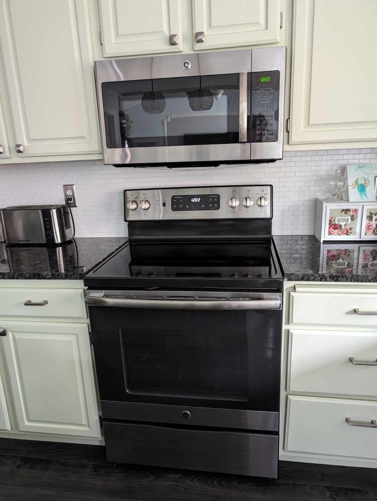 GE Stove and Microwave