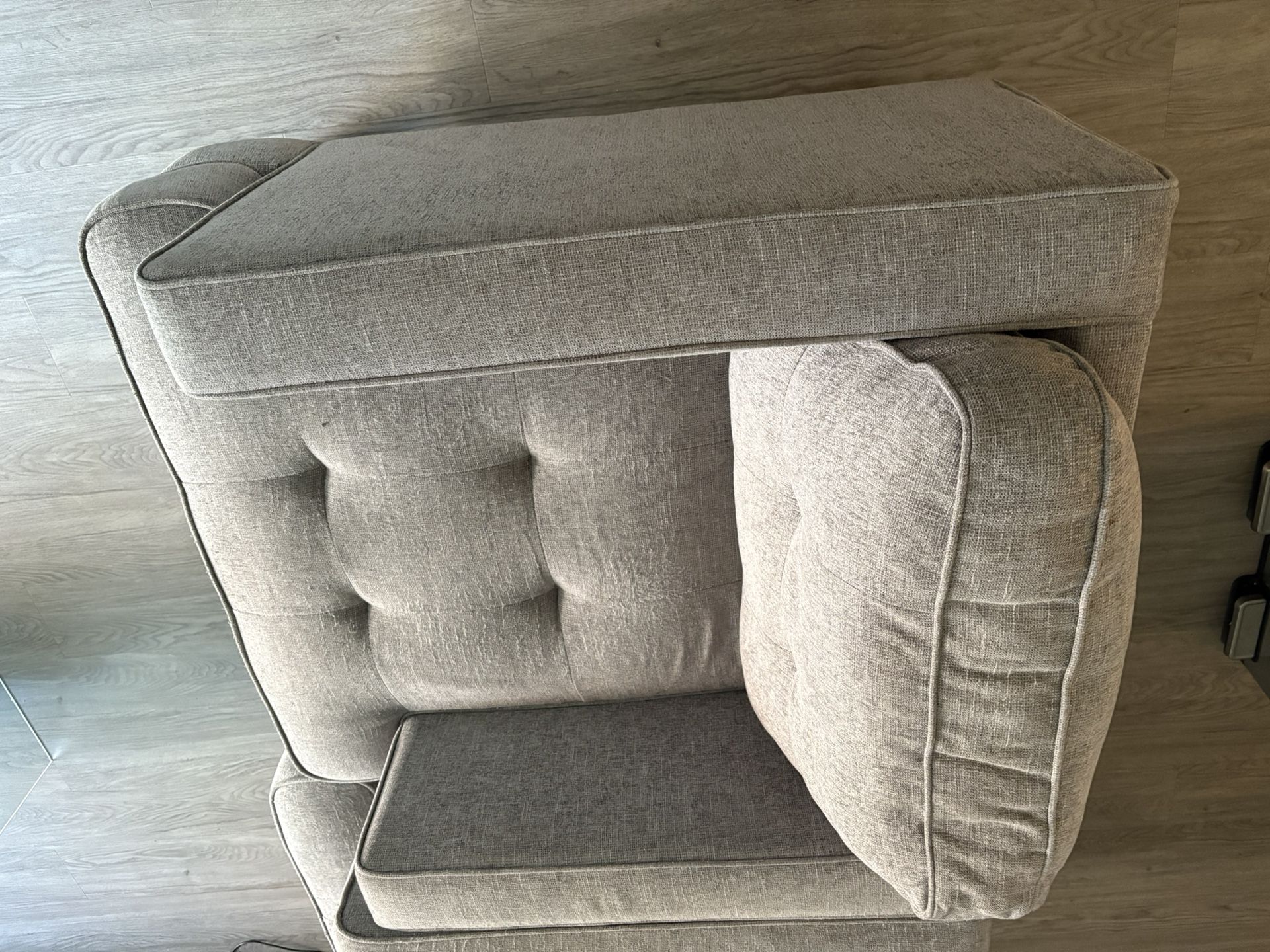 Two Gray Armchairs For Sale