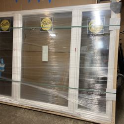 New window , picture/casement , vinyl , Pella , 84 1/4 by 61 3/4