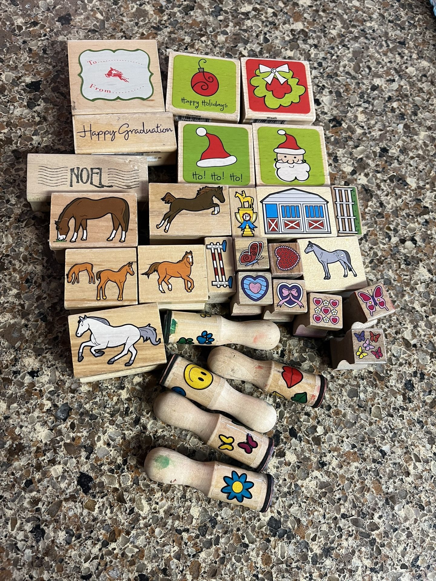rubber stamps for paper crafts horse holiday christmas and more