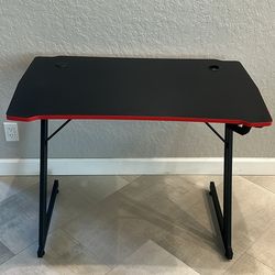 Gaming desk 39 1/2” wide 22” deep, 28” tall