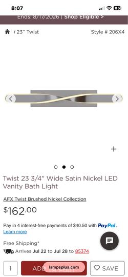 LED Vanity Bathroom 23” wall lighting
