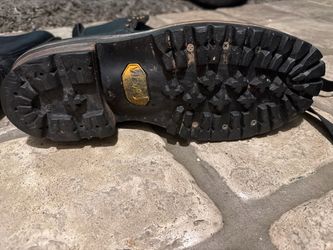 Nick’s Handmade Logger Boots Size 11 – Vibram Soles – Spokane USA