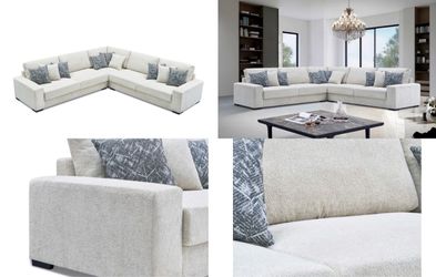 New. Sherpa fabric sectional 3colors.
