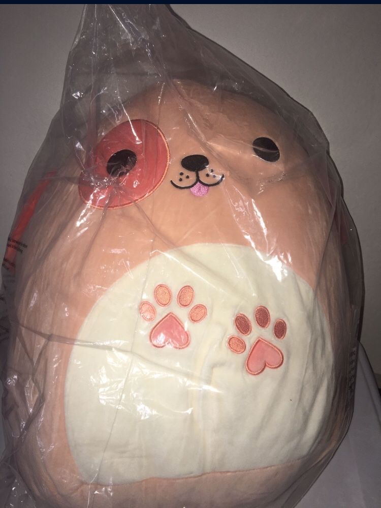 Squishmallow 16” Drella The Peach Dog