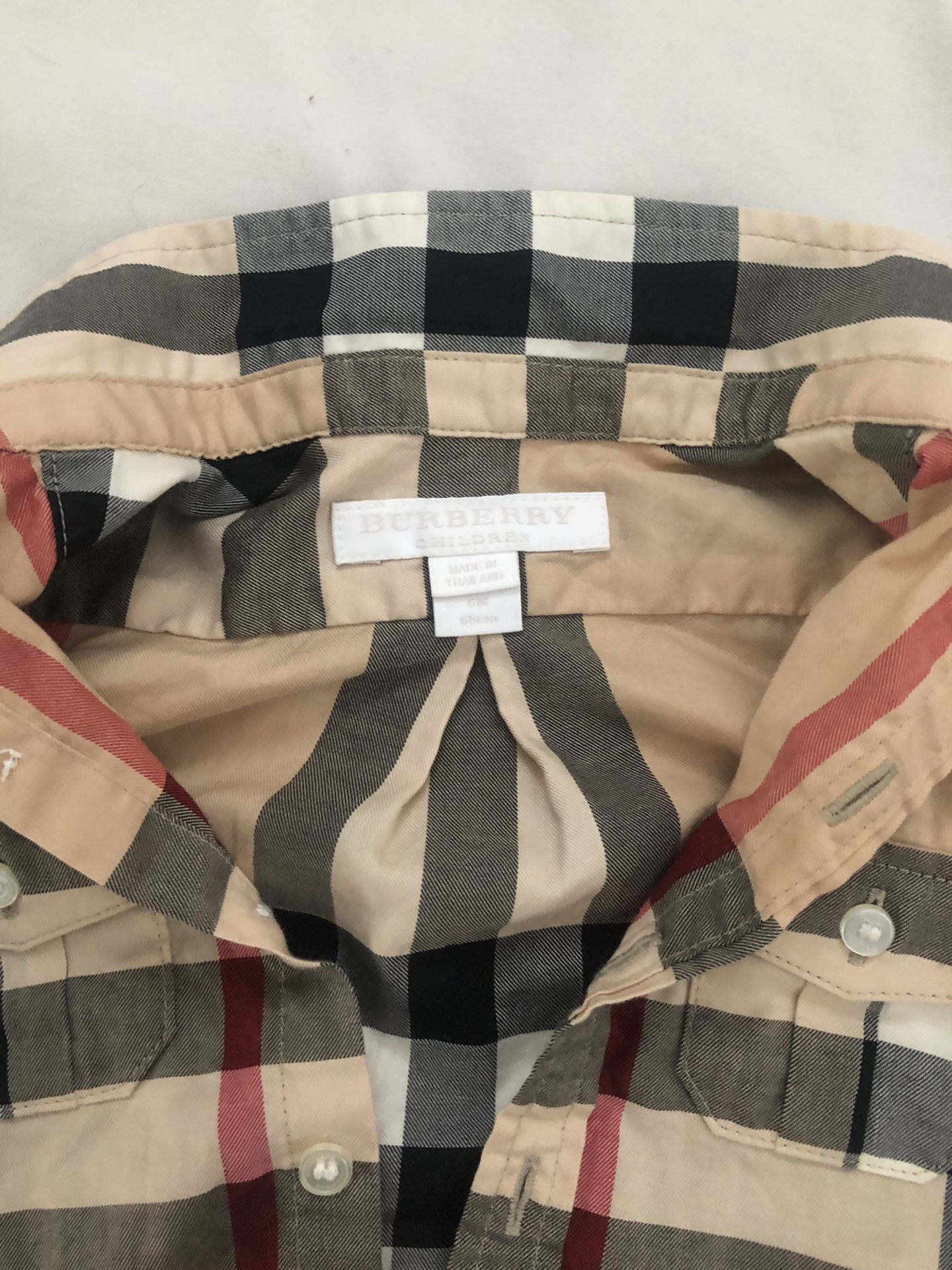 Burberry Baby Boy Clothes - Pants and Shirt - 6 mos