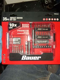 Bauer 35-Piece Impact Driver Bit Set