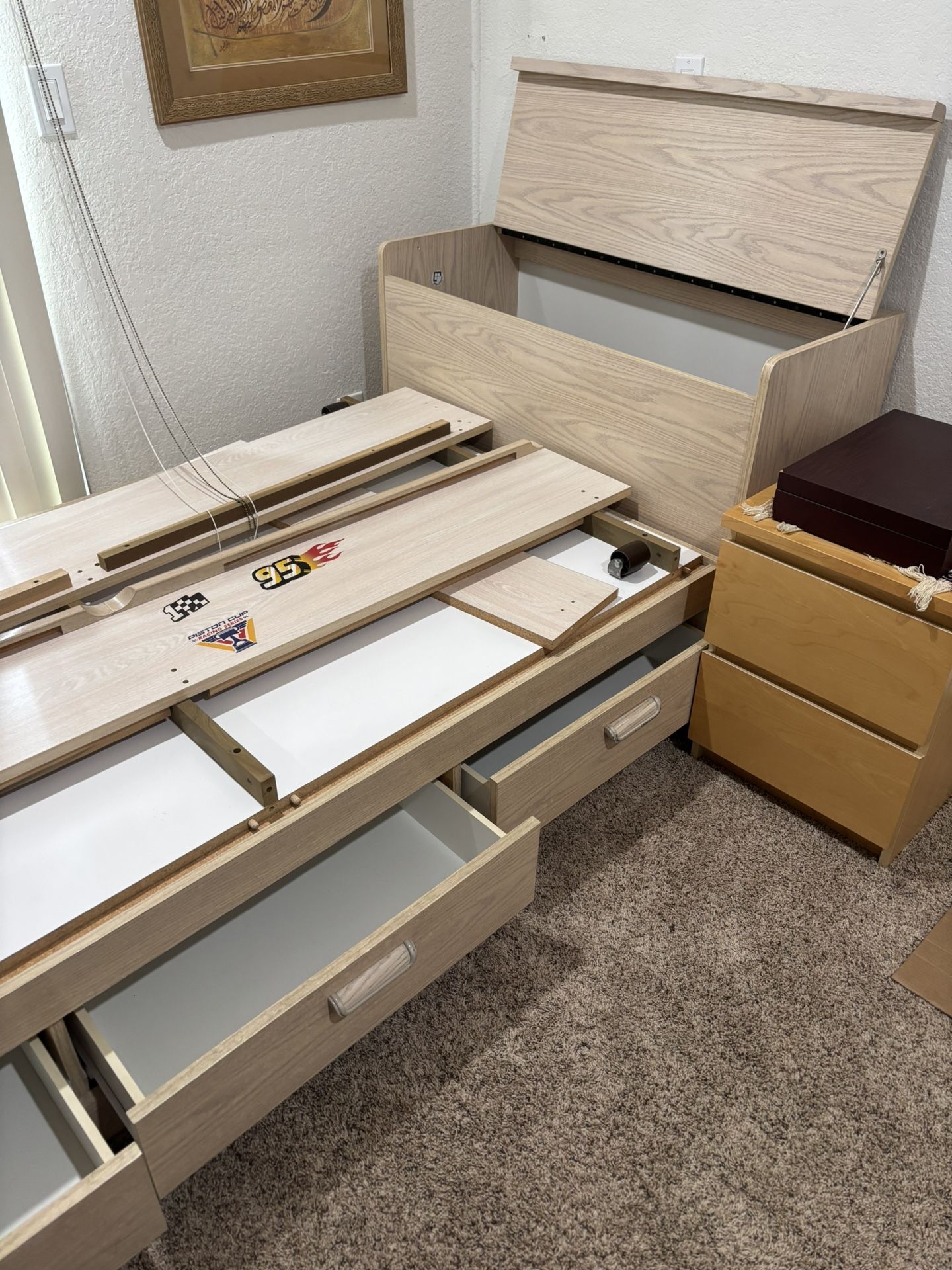 Twin Bed With Drawers