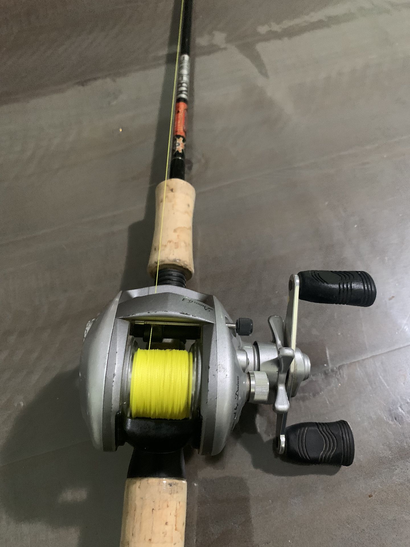 Fishing Combo. Diawa Bait caster With Power Pro Braid. American 🇺🇸 Rod smith