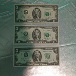 Two Dollar Bills For Sale 