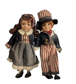 Porcelain Patriotic Doll Set