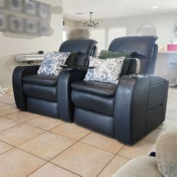 Recliner Couches Navy Blue
