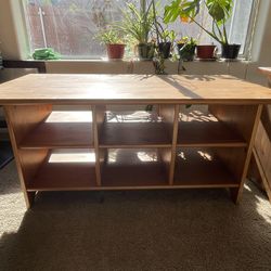 IKEA Leksvik 6-shelf Pine Coffee Table And Side Table
