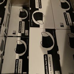 Black Disposable Face Mask 
