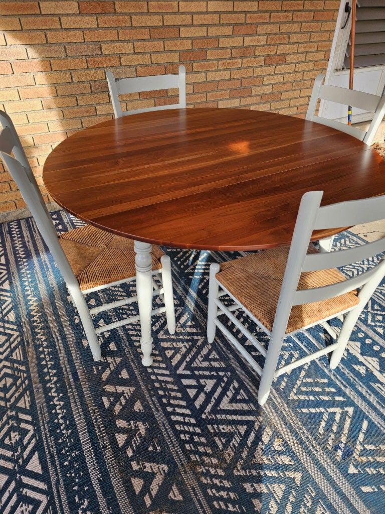 Drop Leaf Table With Chairs