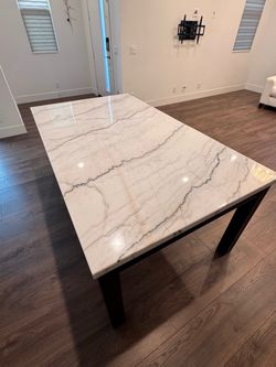 White Marble Dining Table