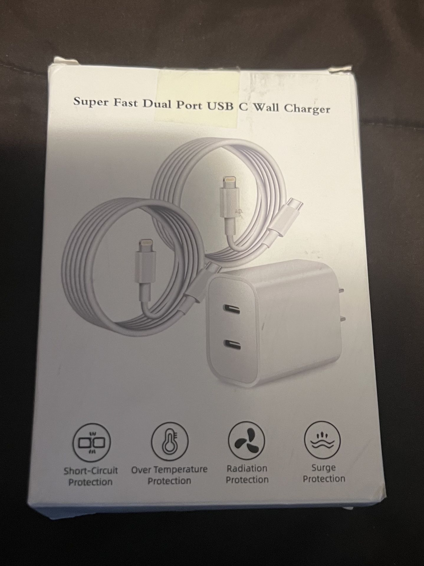 Fast Charger Lightning Cable + Wall Port