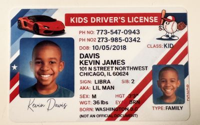 Custom Kids Driver’s License – Personalized Child ID Card | Fun Novelty Gift 