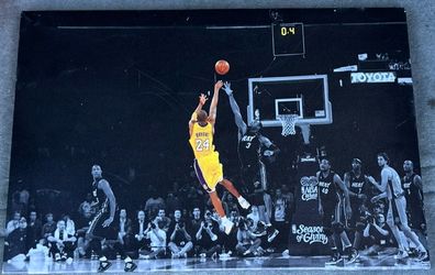 Kobe Bryant Lakers Canvas Wall Art – Shot Over Dwyane Wade