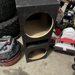 Dual 12” Subwoofer Box – Bedliner Coated, Ported