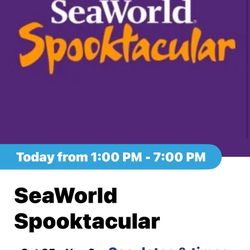 Seaworld Tickets 4 Tickets$100
