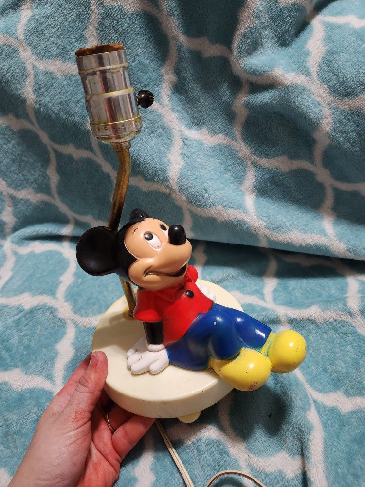 Antique Mickey Mouse Lamp Collectable 