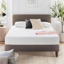 Queen size mattress, box spring  and rails
