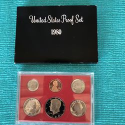1980 New US Mint Proof Set Coins