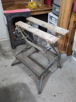 Black and Decker Workmate, foldable work bench.
