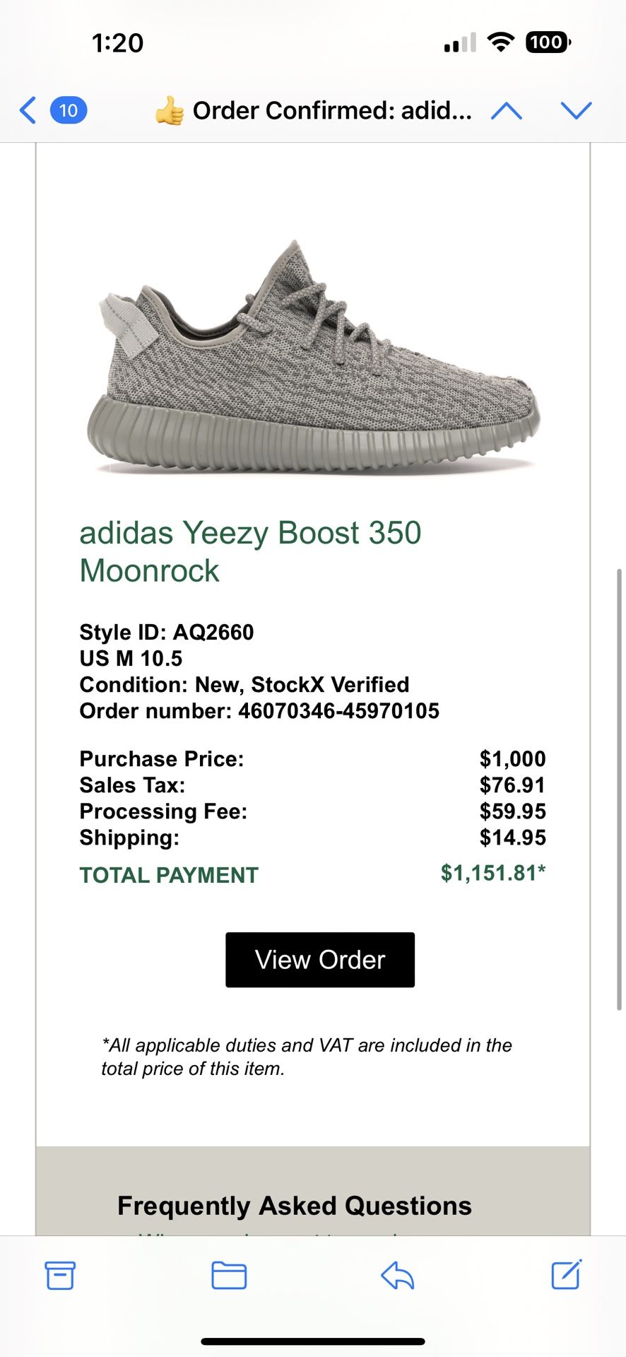 Adidas Yeezy Boost 350 Moonrock - (OG V1 Original In Box) for Sale