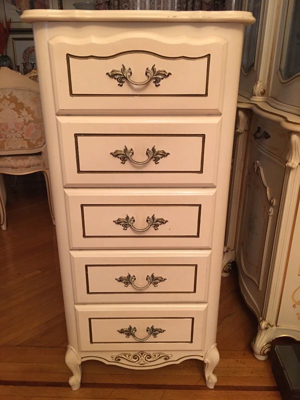 Provincial French Ivory color tall dresser for Sale in Los Angeles, CA