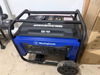 Used once Westinghouse 3600/4650 gas generator with wheel kit