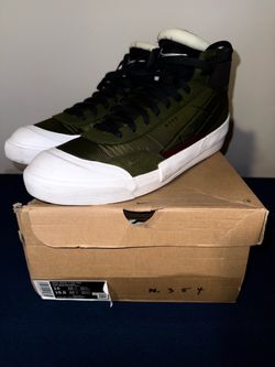 Nike Drop-Type Mid Skateboarding Shoes Summit White/Green Men’s US 14 D