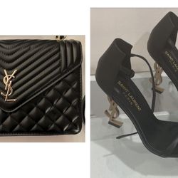 YSL Purse And Heels Size 7