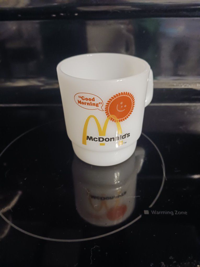 A Collection Good Morning MCDONALD'S  Coffer Cup By Fire King 