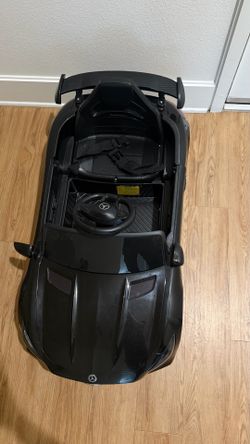 12V Ride on Car, Licensed Mercedes Benz AMG GTR Battery Powered Electric Vehicle, w/Parent Remote, Wider Seat, LED Lights, Openable Doors, MP3 Player,