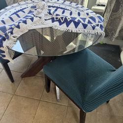 Glass Top Dinette Table