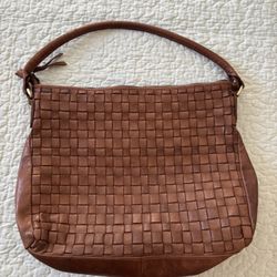 Weaved Leather Tote