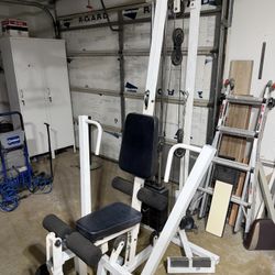 Gym Multi Press Chest Lats Rows Heavy Stack